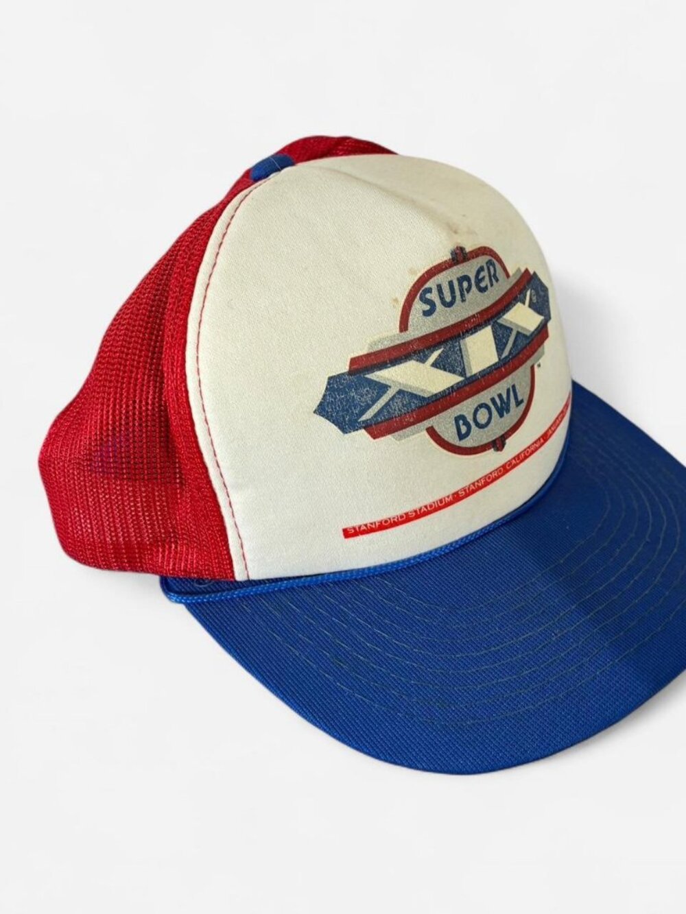 Sports Specialties Super Bowl XIX red and blue trucker Hat